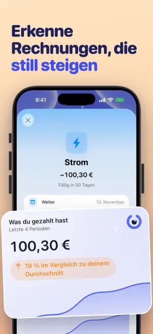 Erkenne Rechnungen, die still steigen