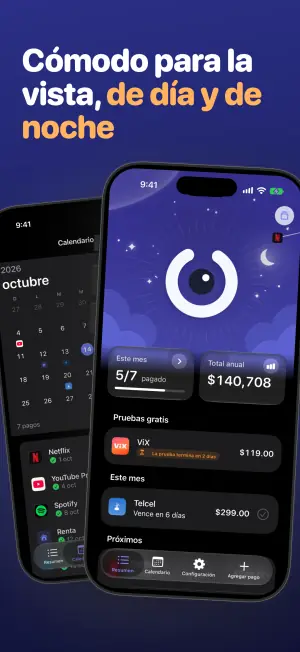 Cómodo para la vista, de día y de noche