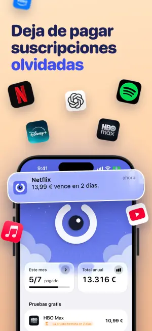 Deja de pagar suscripciones olvidadas