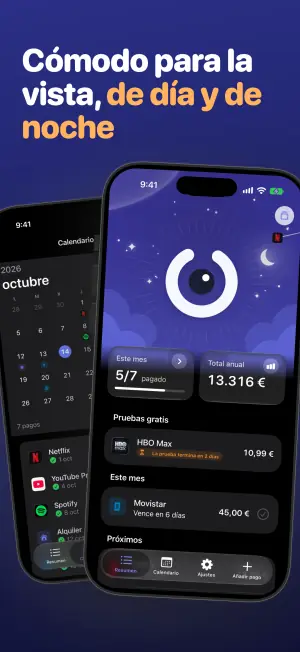 Cómodo para la vista, de día y de noche