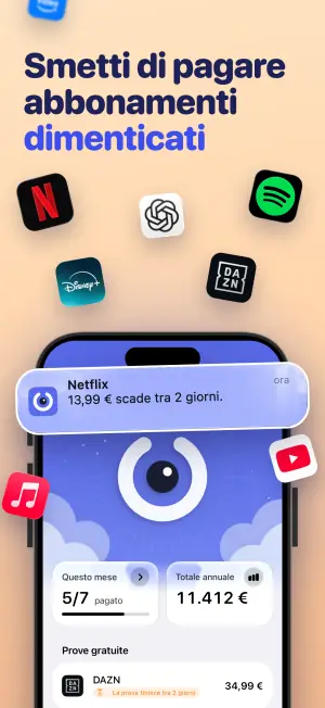Smetti di pagare abbonamenti dimenticati