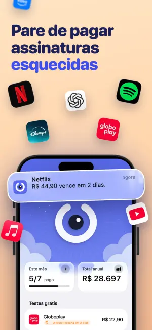 Pare de pagar assinaturas esquecidas